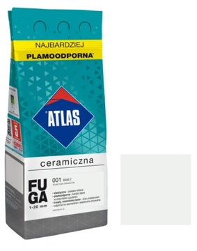 Biały 2kg 001 Fuga ceramiczna Atlas