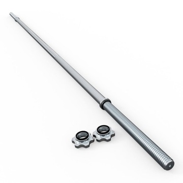 GRYF PROSTY Z GWINTEM, SZTANGA 27 MM X 180 CM