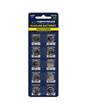 Bateria alkaliczna Esperanza LR54 10 szt.