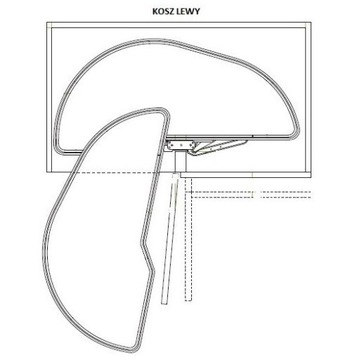 ИТАЛЬЯНСКИЙ ГРУЗОВОЙ УГОЛ MAGIC WIDOW 1200MM ЛЕВЫЙ FGV SX 600 ВЫРЕЗ ХРОМ КАЧЕСТВА