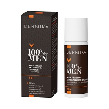 DERMIKA 100% for MEN przeciwzmarszczkowy KREM przeciw bruzdom 50ml