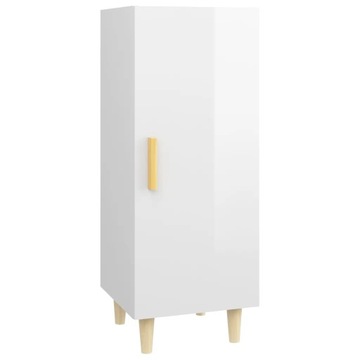 Elegancka szafka boczna biała 34,5x34x90 cm