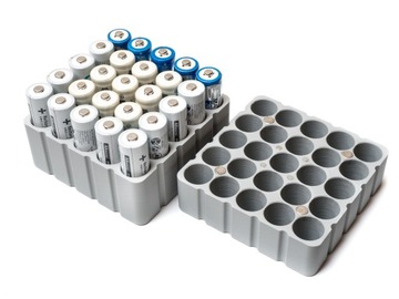 Organizer na baterie pudełko, etui, pojemnik 25 AA