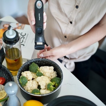 ZESTAW GARNKÓW komplet 3 RONDLE garnki ODPINANA RĄCZKA Konighoffer Handy