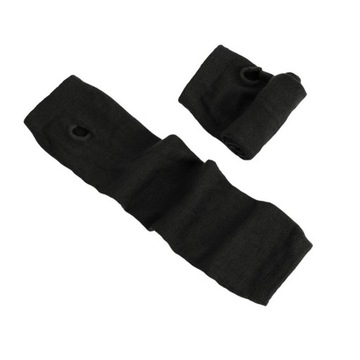 Rukavice bez prstov klasické palčiaky čierne hladké dlhé elastické