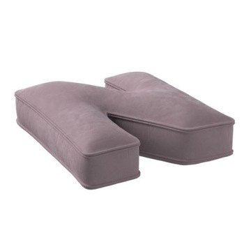 Бархатная подушка буква N, 40см БОЛЬШАЯ, розовая