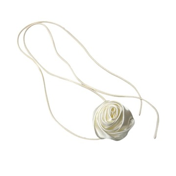 Naszyjnik Choker Retro Różowy Naszyjnik Choker Biały