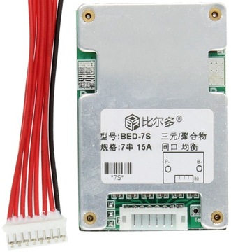 Модуль BMS 7s, 15 А, литий-ионный аккумулятор, 29,4 В, 18650, зарядное устройство