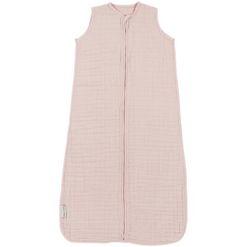 Meyco Baby Jednokolorowy śpiworek dla niemowląt - muslinowy - soft pink - 9