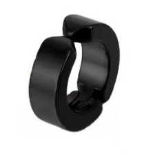 Kolczyk do Ucha HUGGIE Okrągły FAKE Bez Przekuwania Punk, Rock