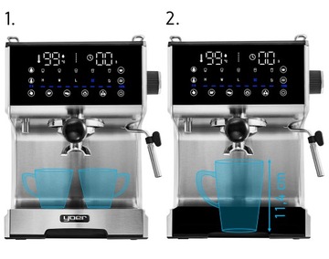 Кофемашина под давлением Yoer 20бар Frother 1350Вт +ТЕРМОБЛОК