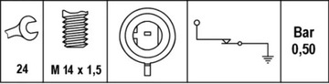 HELLA SENZOR TLAKU OLEJE 6ZL 003 259-491