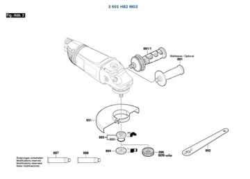 Насадка для угловой шлифовальной машины BOSCH GWS22-230JH M00