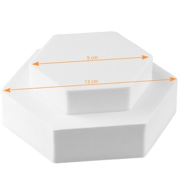 Куб шестигранный 13см белый для фотореквизита БЕЛЫЙ
