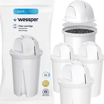 3x ФИЛЬТРА WESSPER AQUACLASSIC для ВОДЫ AQUA CLASSIC для ГРАФИНА BRITA DAFI