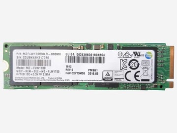 Dysk SSD 1TB Samsung MZ-FLW1T00 M.2 2280 PCIe 3.0( NVMe ) PM961