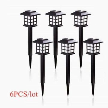 6 sztuk/8 sztuk Led Solar Pathway Lights Wodoodporna zewnętrzna lampa słoneczna