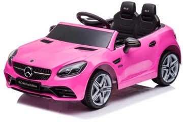 Mercedes Benz SLC300 Convertible аккумуляторный автомобиль, ездовой автомобиль, пульт дистанционного управления, розовый