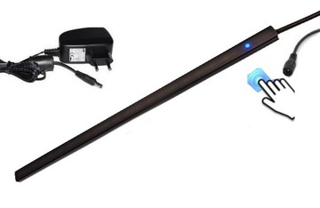 OSWIETLENIE LED PODSZAFKOWE LISTWA 100 CM CZARNA