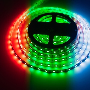 Светодиодная полоса RGB 5M LEDI 5050 230V 12 В цвет для дистанционного управления + применение