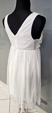 ИТАЛЬЯНСКОЕ ПЛАТЬЕ БЕЛЫЙ ЖЕМЧУГ ТЮЛЬ ДЛЯ ВЫПУСКА 36 S COMMUNION APART НОВИНКА 2024 ГОДА