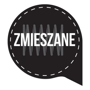 ZMIESZANE naklejka na kosz segregacja śmieci 5 cm