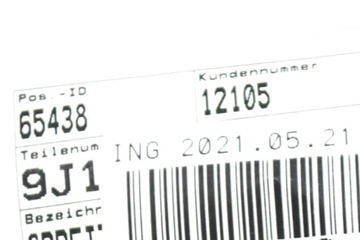 PORSCHE TAYCAN ZADNÍ LIŠTA PODVOZKU VZDÁLENOST NIT NOVÁ ORIGINÁLNÍ 9J1853802