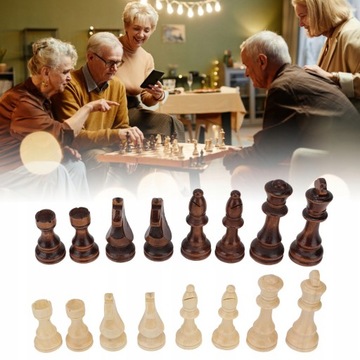 32 ШАХМАТНЫЕ ПЕШКИ, ДЕРЕВЯННЫЕ ШАХМАТНЫЕ ИГРУШКИ