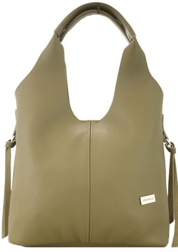 Torebka Damska Skórzana Shopper 2w1 Skóra Naturalna Vera Pelle Premium