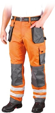 Spodnie ROBOCZE ODBLASKOWE do pasa FORMEN Lh-FMNX-T 56