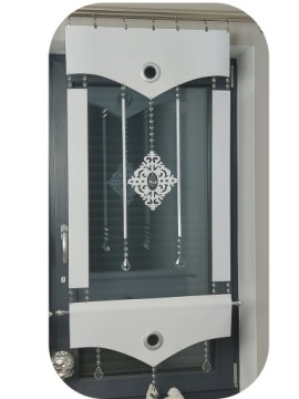 ОТДЕЛКА ОКОН ПАНЕЛИ ДЕРЕВА 2 x 60x125 ГИРЛАНДЫ ГЛАМУРНЫЕ СТЕКЛЯННЫЕ КРИСТАЛЛЫ 1