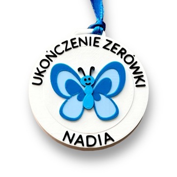 Zawieszka Medal prezent na zakończenie roku szkolnego przedszkola IMIĘ BIO