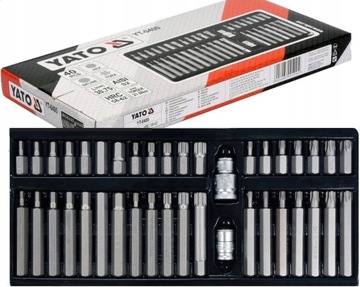 НАКОНЕЧНИКИ ДЛЯ ОТВЕРТКИ YATO TORX С ШЕСТИГРАННОЙ ШПИНКОЙ YT-0400