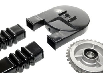 Комплект звездочек, резиновые чехлы, цепь Simson S51 MZA Germany Z34/Z15