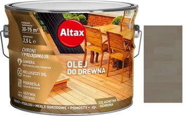 ALTAX ZABEZPIECZAJĄCY OLEJ DO DREWNA ANTRACYT 2.5L