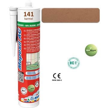 Silikon sanitarny MAPESIL AC 310ml - kolor 141 karmel