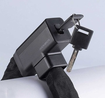 ВЕЛОСИПЕДНЫЙ ЗАМОК ROCKBROS С КЛЮЧОМ БЕЗОПАСНОСТИ 0,97М