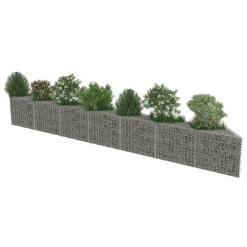 Габионная стенка из оцинкованной стали, 450 х 30 х 50 см.