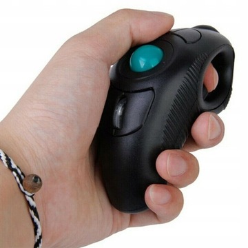 Mini Handheld USB Wireless Finger Trackball Mouse
