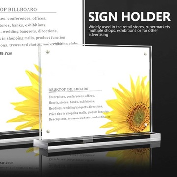 2шт акриловые держатели для вывесок