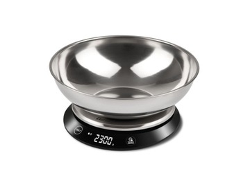 DUŻA ELEKTRONICZNA WAGA KUCHENNA Z MISĄ INOX STAL GIRMI PS84