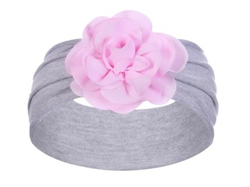 OPASKA NA GŁOWĘ DZIECIĘCA BAWEŁNIANA TURBAN KWIATY