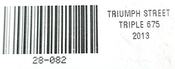 TRIUMPH STREET TRIPLE 675 07-16 OŚ OŚKA PRZEDNIA PRZÓD