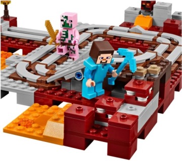LEGO MINECRAFT 21130 ЖЕЛЕЗНАЯ ДОРОГА В МИРЕ НЕДР