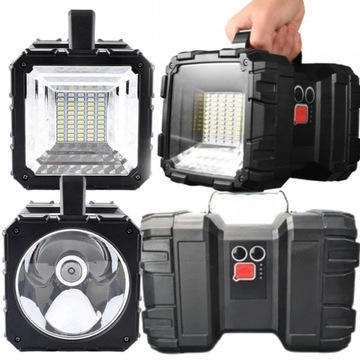 LATARKA AKUMULATOROWA SZPERACZ LAMPA LED USB POWER BANK LEKKA 7 TRYBÓW