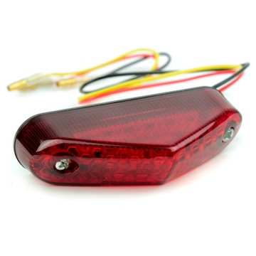 Универсальный задний фонарь для мотоцикла Cross Enduro E8 LED, красный