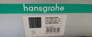 HANSGROHE Душевая лейка. Рэйнданс 260/260 1jet