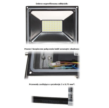СВЕТОДИОДНАЯ ФАРА ПРОЖЕКТОР 20 Вт 230 В