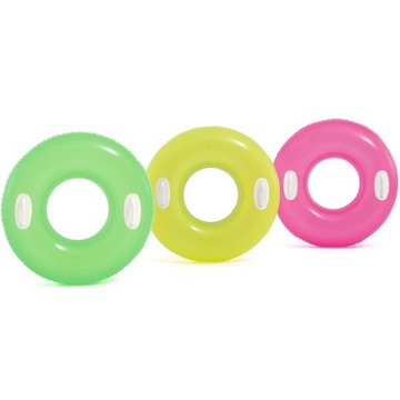 Надувной круг для плавания Intex, цветной, 76 см