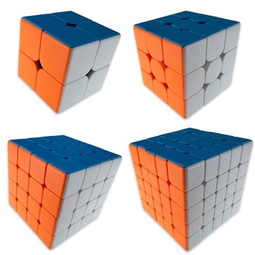 Zestaw Kostek 2x2 + 3x3 + 4x4 + 5x5 SZYBKIE ORYGINALNE KOSTKI + GRATISY